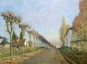 Rue de la Machine, Louveciennes, 1873 de Alfred Sisley